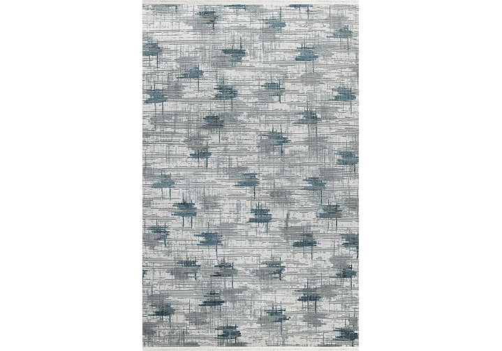 Tapis Décoratif MIRABELLA - 0202 GRIS-BLEU 