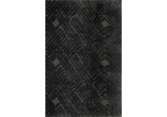 Tapis Décoratif WHYNOT - 5918A ANTHRACITE-ANTHRACITE