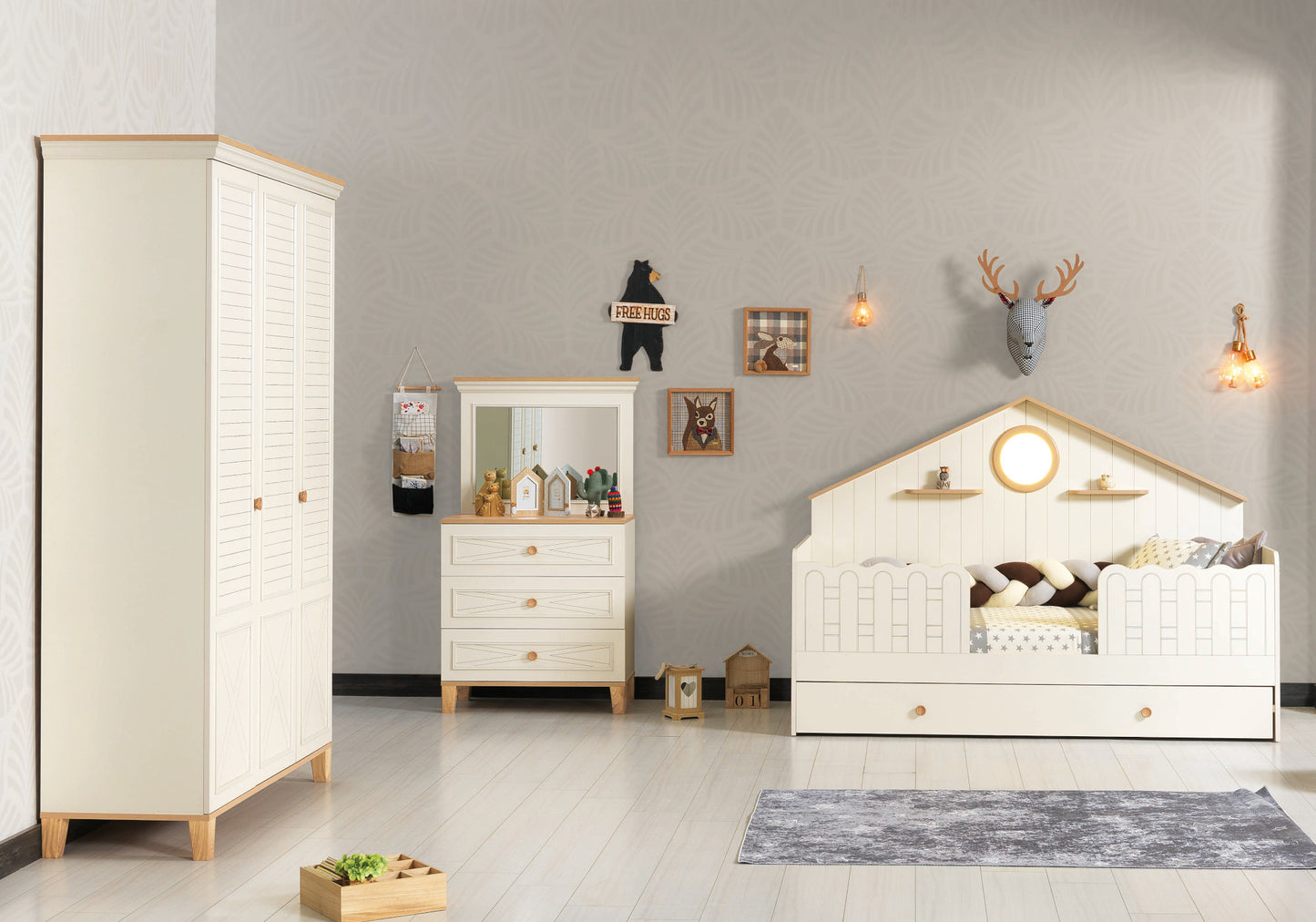 Ensemble Chambre Bébé Beige ATLAS