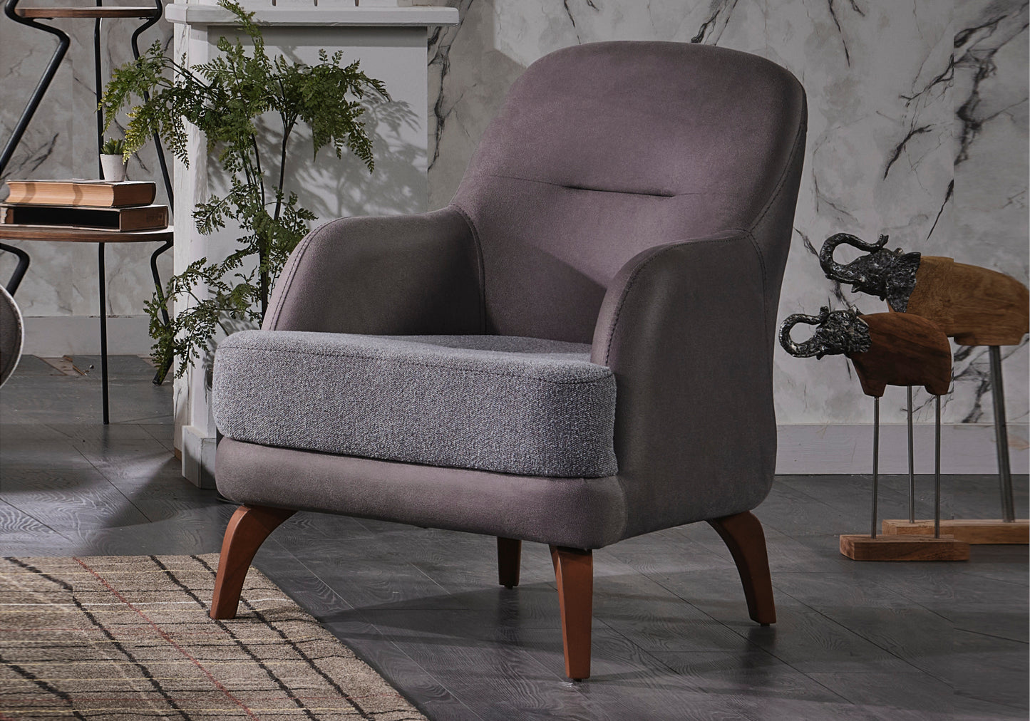 Bergère Moderne Gris KIWI