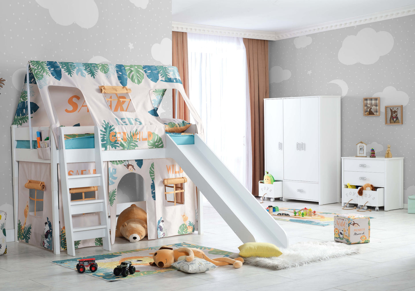 Ensemble de chambre d'enfant Montessori MY WORLD SAFARI