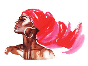 Peinture de femme africaine aquarelle