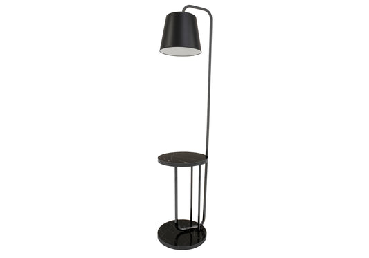 Lampadaire Table Serre Veinée Noire 