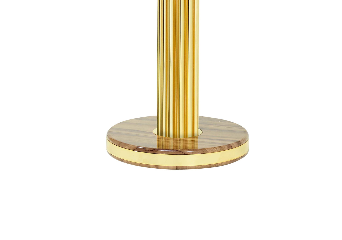 Lampadaire rond long en bois AURA