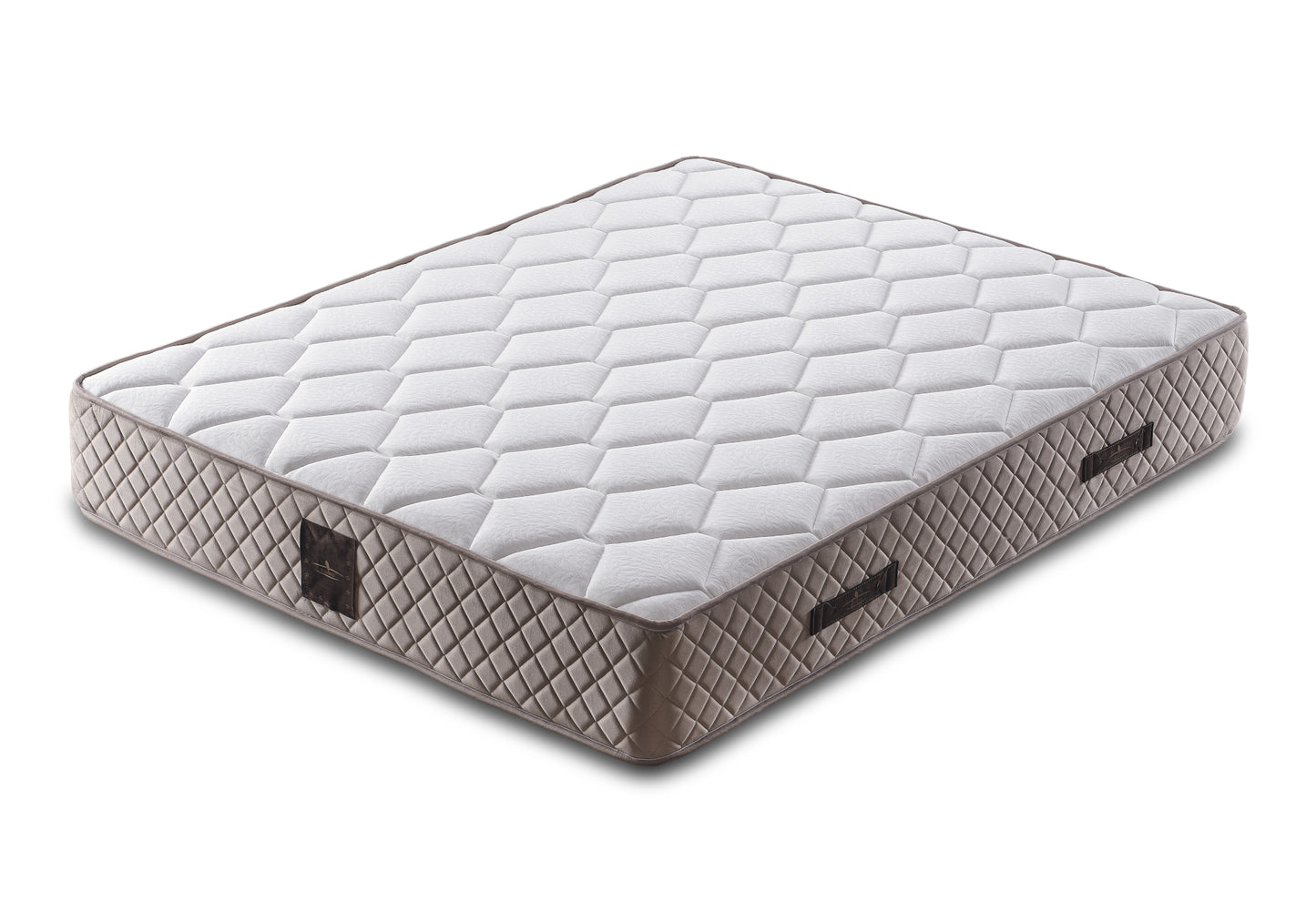 Sommier tête de lit matelas orthopédique complet Beige LİLİT