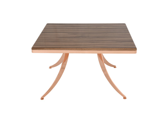 Table basse carrée Pion en bois OREO