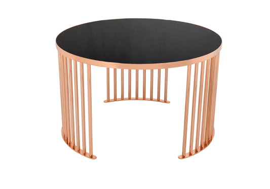 Table basse ronde noire BAHAMA