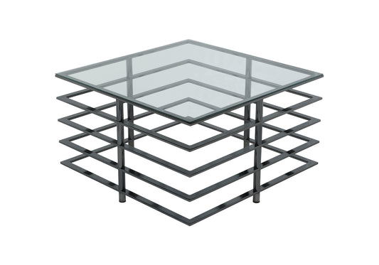Table basse carrée Infinity en verre NOVA