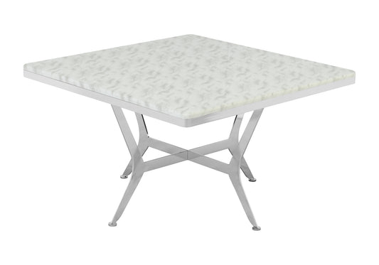 Table Basse Carrée Marbre Blanc BUTTERFLY