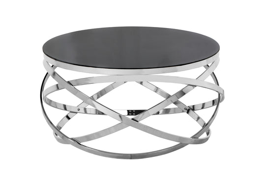 Table basse moderne noire PERA