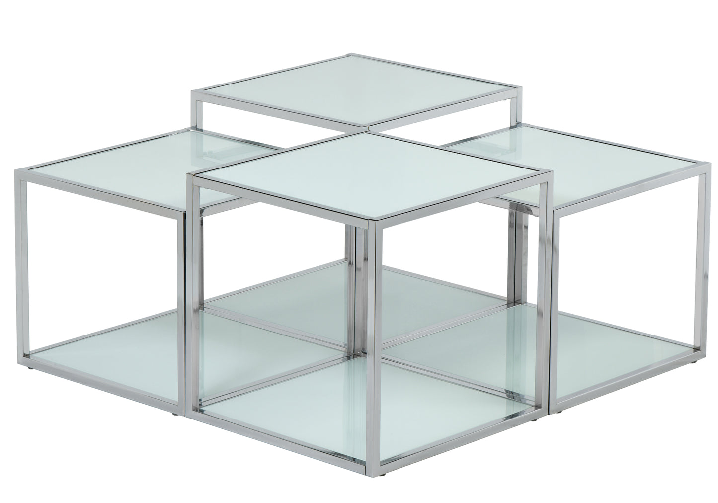 Table Centrale Blanc Perle EVEREST