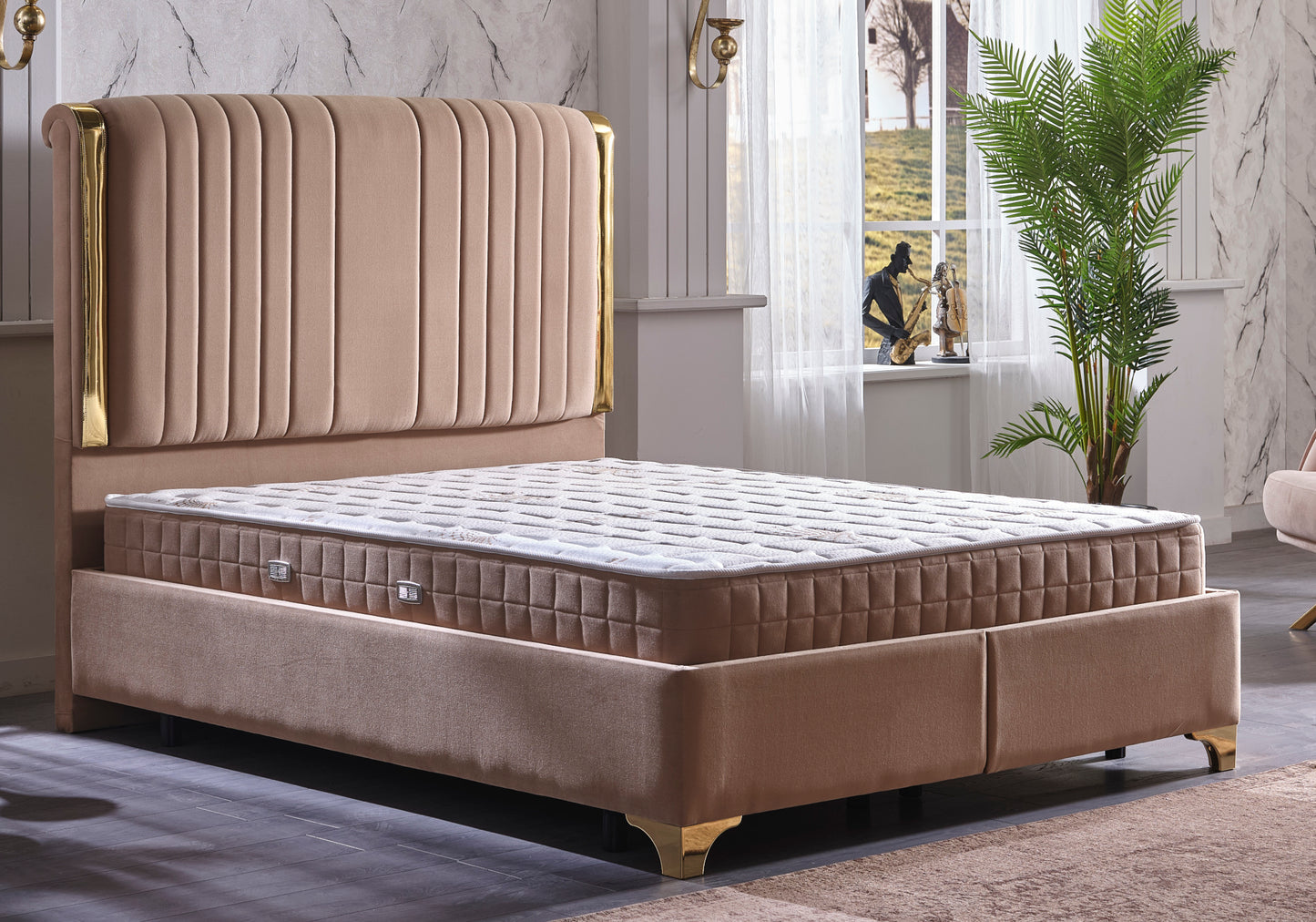 Tête de lit moderne Cappucino SAHRA